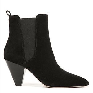 Veronica Beard Baxter Black Suede Bootie EUC 7.5